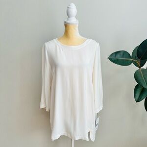 Lafayette 148 silk top blouse